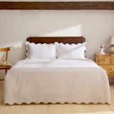 Karaca Home Marıbel %100 Pamuk Yatak Örtüsü Takımı Beyaz - 230 x 240 cm