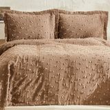 Karaca Home Mary Çift Kişilik Yatak Örtüsü Takımı Latte - 240 x 250 cm - Kahve