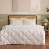 Karaca Home Microfiber Çift Kişilik Yorgan 2 Yastık Set - Beyaz - 200 x 220 cm
