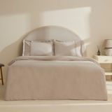 Karaca Home Miel %100 Pamuk Saten Çift Kişilik Saten Nevresim Takımı Taş - 200 x 220 cm