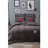 Karaca Home Motto Cotton Comfort Tek Kişilik Antrasit Uyku Seti