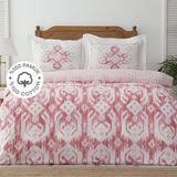 Karaca Home Neos Pudra %100 Pamuk Çift Kişilik Nevresim Takımı 200 x 220 cm Desenli Açık Pembe Pamuk - 200 x 220 cm
