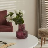 Karaca Home Nessa Vazo Mor 15x17 cm