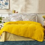 Karaca Home Noya Sarı %100 Pamuk Tek Kişilik Pike Takımı