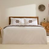 Karaca Home Nubea Nakışlı Çift Kişilik Nevresim Takımı Beyaz - 200 x 220 cm