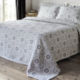 Karaca Home Oriental Çift Kişilik Yatak Örtüsü Set Antrasit - 230 x 240 cm