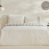 Karaca Home Orvin Çift Kişilik Nakışlı Nevresim Takımı Beyaz - 200 x 220 cm