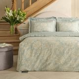 Karaca Home Owen 80 Tel Pamuk Saten Çift Kişilik Nevresim Takımı Mavi - 200 x 220 cm