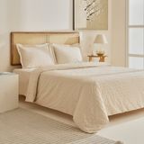 Karaca Home Perla Gofre %100 Pamuk Çift Kişilik Nevresim Takımı Bej - 200 x 220 cm