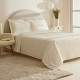Karaca Home Perla Gofre %100 Pamuk Çift Kişilik Nevresim Takımı Beyaz - 200 x 220 cm