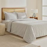 Karaca Home Perla Gofre %100 Pamuk Çift Kişilik Nevresim Takımı Gri - 200 x 220 cm