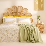 Karaca Home Petalya %100 Pamuk Çift Kişilik Nevresim Pıke Takımı Sarı - 200 x 220 cm