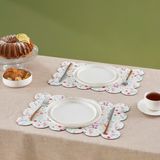 Karaca Home Petra Patterned Amerikan Servisi 2'li Set Multicolor - 30 x 45 cm - Renkli