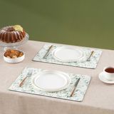 Karaca Home Petra Patterned Amerikan Servisi 2'li Set Yeşil - 30 x 45 cm
