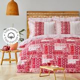Karaca Home Pietra %100 Pamuk Kırmızı Nevresim Takımı