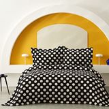 Karaca Home Point Black Tek Kişilik Yatak Örtüsü