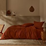 Karaca Home Pollen Terracotta Keten Tek Kişilik Nevresim Takımı