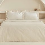 Karaca Home Pure Pamuk Ekru 240 x 260 cm Çift Kişilik Nevresim Takımı