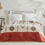 Karaca Home Raya Çift Kişilik Pamuk Battaniye Kiremit - 200 x 220 cm