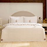 Karaca Home Rosven Nakışlı Çift Kişilik Nevresım Takımı Beyaz - 200 x 220 cm
