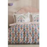 Karaca Home Saviny %100 Pamuk Somon Saten Çift Kişilik Nevresim Takımı