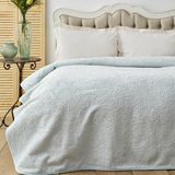 Karaca Home Scala Tiffany Çift Kişilik Embosy Battaniye 200 x 220 cm Desenli Polyester Özellikli - Bej