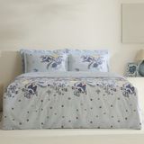 Karaca Home Seliya Pamuk Mavi 160 x 220 cm Tek Kişilik Nevresim Takımı