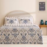 Karaca Home Silvara %100 Pamuk Çift Kişilik Nevresim Takımı Mavi - 200 x 220 cm