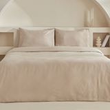 Karaca Home Sion %100 Pamuk Jakarlı Saten Çift Kişilik Nevresim Takımı Bej - 200 x 220 cm