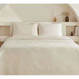 Karaca Home Sion Ekru %100 Pamuk Jakarlı Saten King Size Nevresim Takımı
