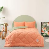 Karaca Home Smart Comfort Orange Tek Kişilik Mikrofiber Uyku Seti 155x215 cm – Klasik Desenli, Lastikli Çarşaflı - Turuncu