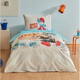 Karaca Home Smurfs Catch Tek Kişilik Nevresim Takımı, 160x220 cm, Renkli