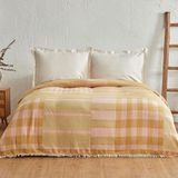 Karaca Home Striped %100 Pamuk Yavruağzı Çift Kişilik Müslin Pike