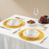 Karaca Home Sunshine Amerikan Servisi 2'li Set - 38 cm - Sarı
