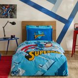 Karaca Home Superman Stronger Tek Kişilik Nevresim Takımı - Mavi - 160 x 220 cm
