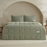 Karaca Home Tek Kişilik Comfort Set Yeşil Microfiber Yorgan 155x215 cm Modern Desenli