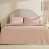 Karaca Home Teora %100 Pamuk Dantelli Çift Kişilik Nevresım Takımı Pudra - 200 x 220 cm