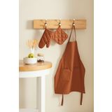 Karaca Home Terracotta Lisa Gabardin Mutfak Önlüğü