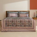 Karaca Home Tessera %100 Pamuk Çift Kişilik Nevresim Takımı Mint - 200 x 220 cm
