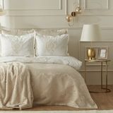 Karaca Home Tuğba Çift Kişilik 8 Parça Nakışlı Düz Desen Gold Renk Çeyiz Seti 200x220 cm - 200 x 220 cm
