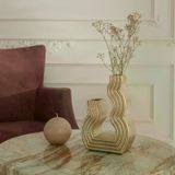 Karaca Home Vendi Vazo Gold 13,5x7,5X20 Cm