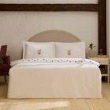 Karaca Home Veneto %100 Pamuk Nakışlı Çift Kişilik Nevresim Takımı Beyaz