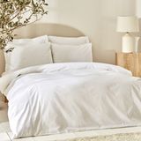 Karaca Home Vinas 80 Tel %100 Pamuk Çift Kişilik Saten Biyeli Nevresim Takımı Bej - 200 x 220 cm