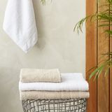 Karaca Home Vinos 4 Parça Yüz/banyo Havlusu Hamam seti bej - 80 x 150 cm