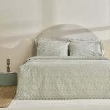Karaca Home Vivien Brodeli %100 Pamuk Çift Kişilik Nevresim Takımı Adaçayı - 200 x 220 cm