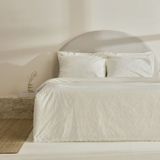 Karaca Home Vivien Brodeli %100 Pamuk Çift Kişilik Nevresim Takımı Ekru - 200 x 220 cm