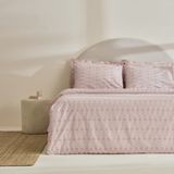 Karaca Home Vivien Brodeli %100 Pamuk Çift Kişilik Nevresim Takımı Pudra - 200 x 220 cm