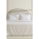 Karaca Home White Collection Doris %100 Pamuk Çift Kişilik Yatak Örtüsü Takımı Gri