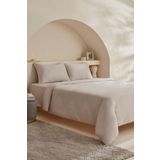 Karaca Home White Collection Vinas Açık Gri Çift Kişilik Saten Biyeli Nevresim Takımı