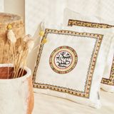 Karaca Home X Arslantepe 45x45 cm Maldia Hardal Nakışlı Kırlent